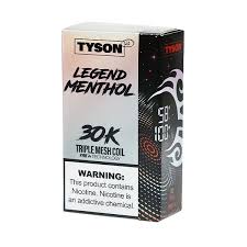 tyson - tyson 30k puff 5pack Silver menthol